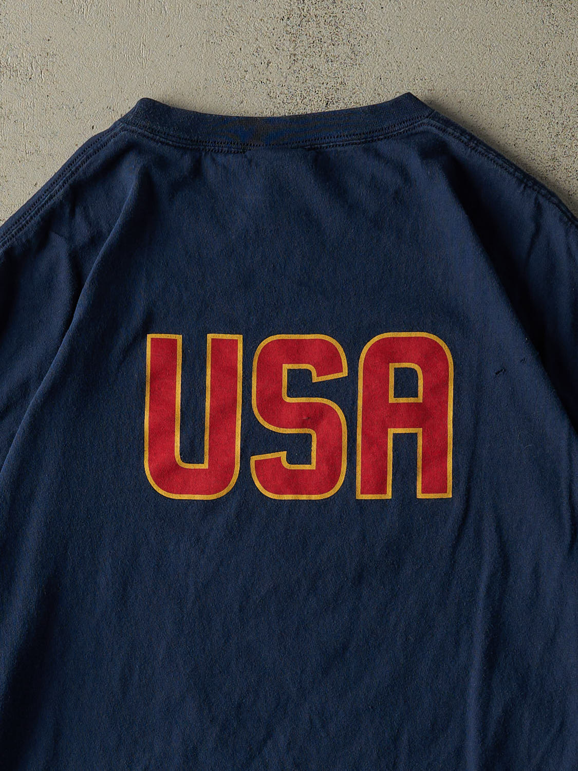 Vintage Y2K Navy Blue Team USA Nike Soccer Tee (XXL)