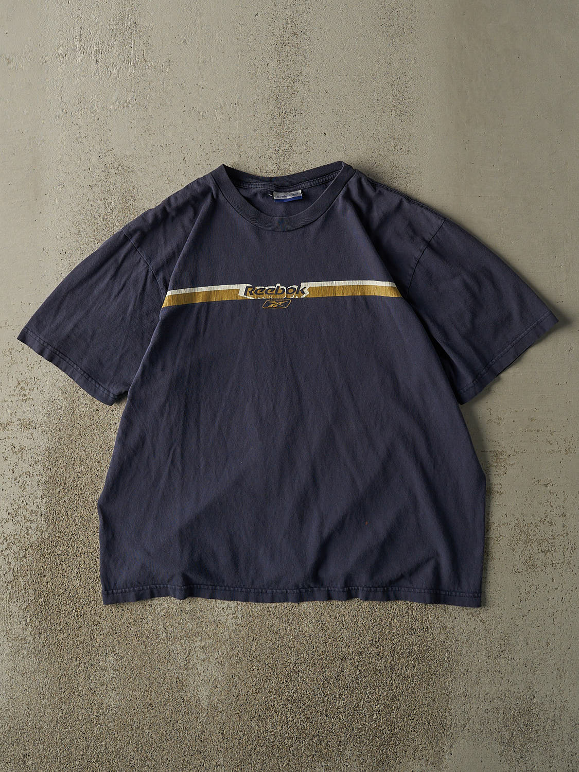 Vintage 90s Navy Blue Reebok Logo Tee (M/L)