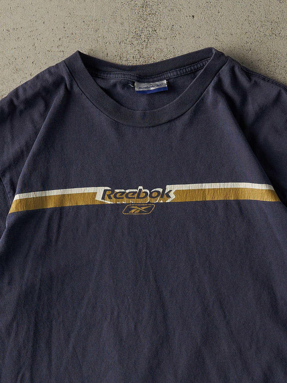 Vintage 90s Navy Blue Reebok Logo Tee (M/L)