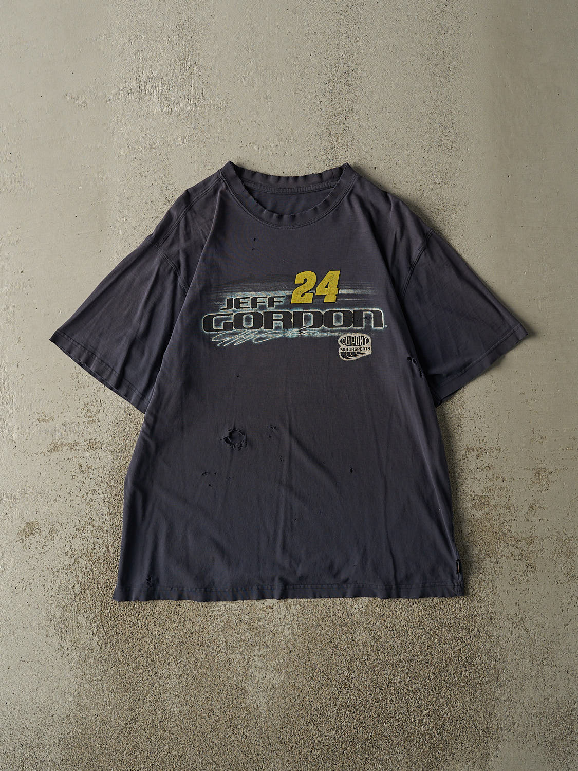 Vintage 90s Navy Blue Jeff Gordon Nascar Racing Tee (L)
