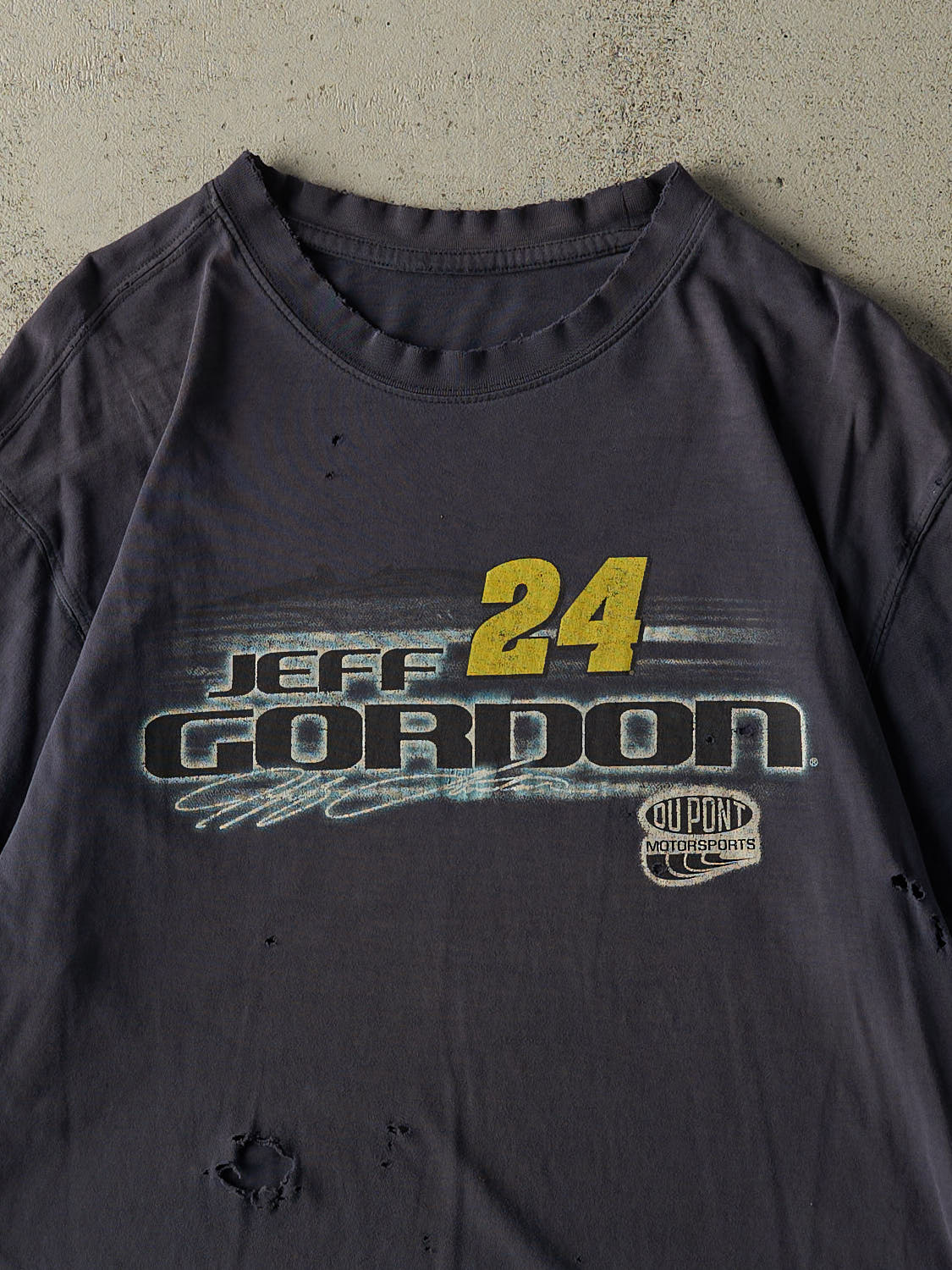 Vintage 90s Navy Blue Jeff Gordon Nascar Racing Tee (L)