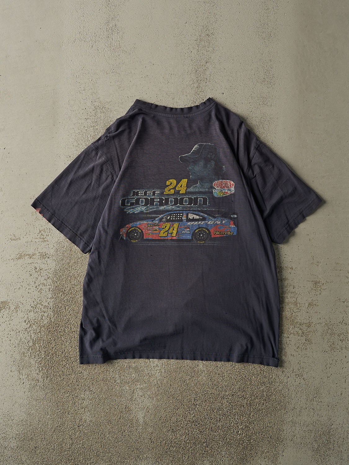Vintage 90s Navy Blue Jeff Gordon Nascar Racing Tee (L)