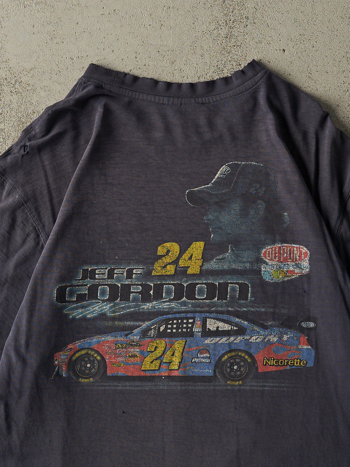 Vintage 90s Navy Blue Jeff Gordon Nascar Racing Tee (L)