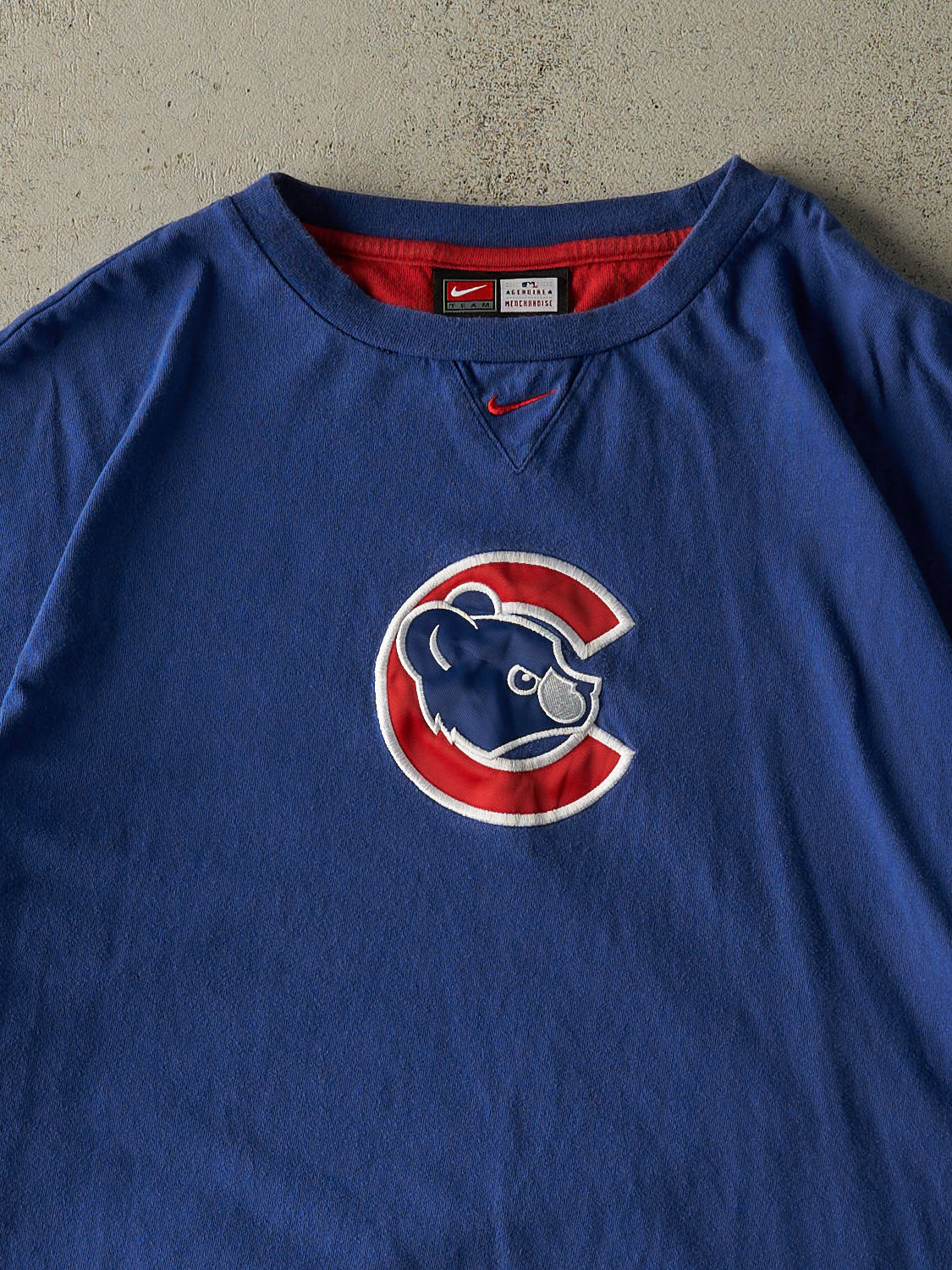 Vintage Y2K Blue Chicago Cubs Nike Embroidered Tee (XL/XXL)