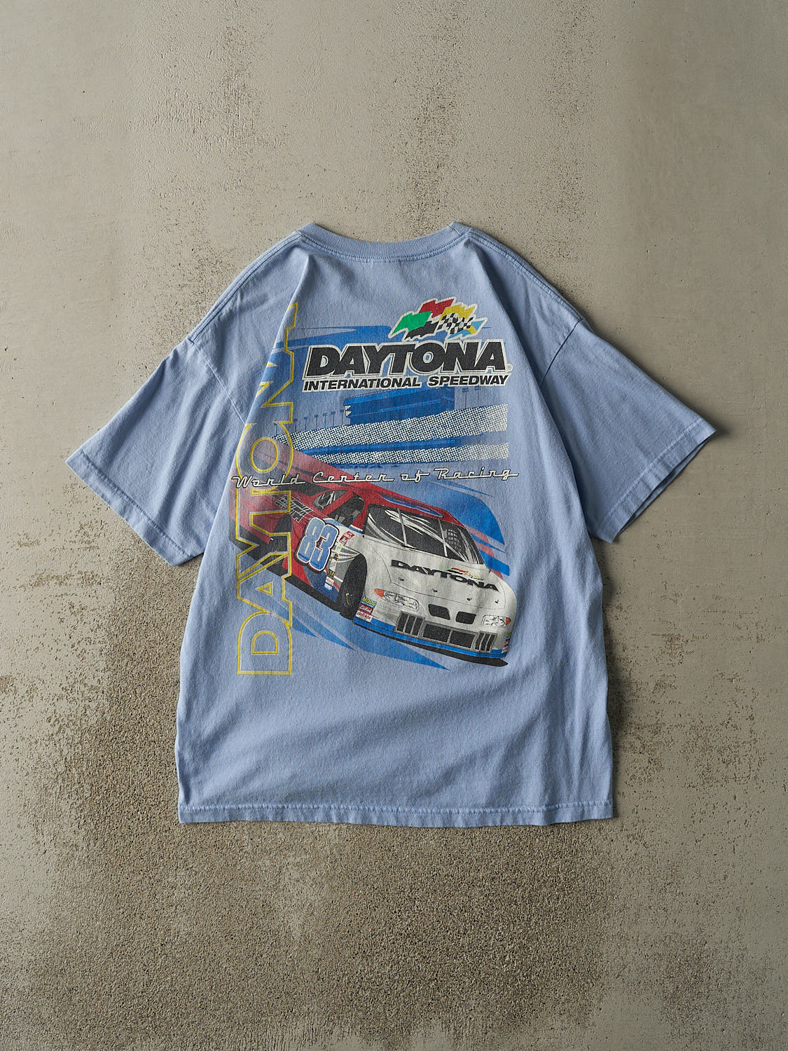 Vintage 90s Baby Blue Daytona Nascar Racing Tee (XL)