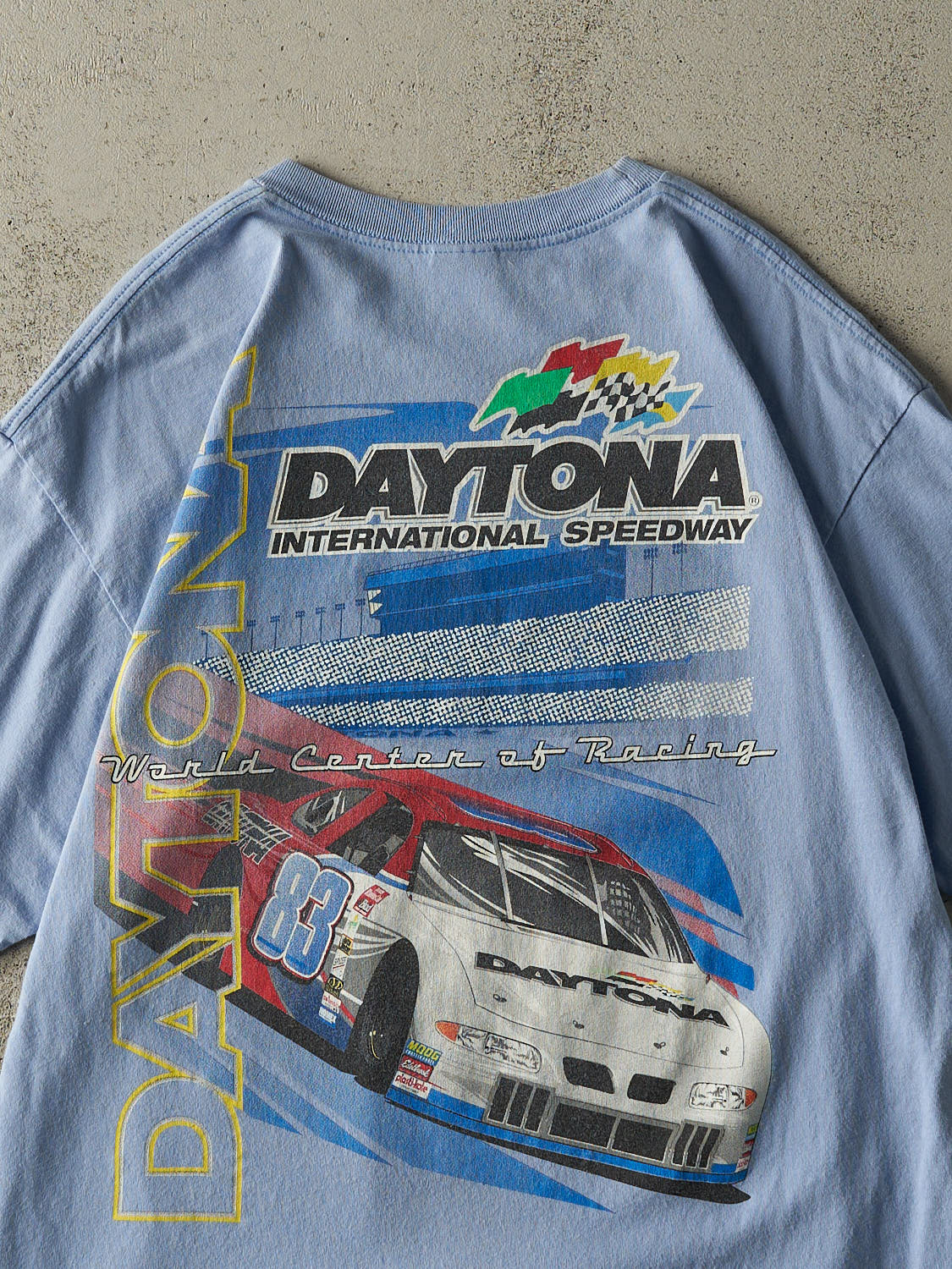 Vintage 90s Baby Blue Daytona Nascar Racing Tee (XL)
