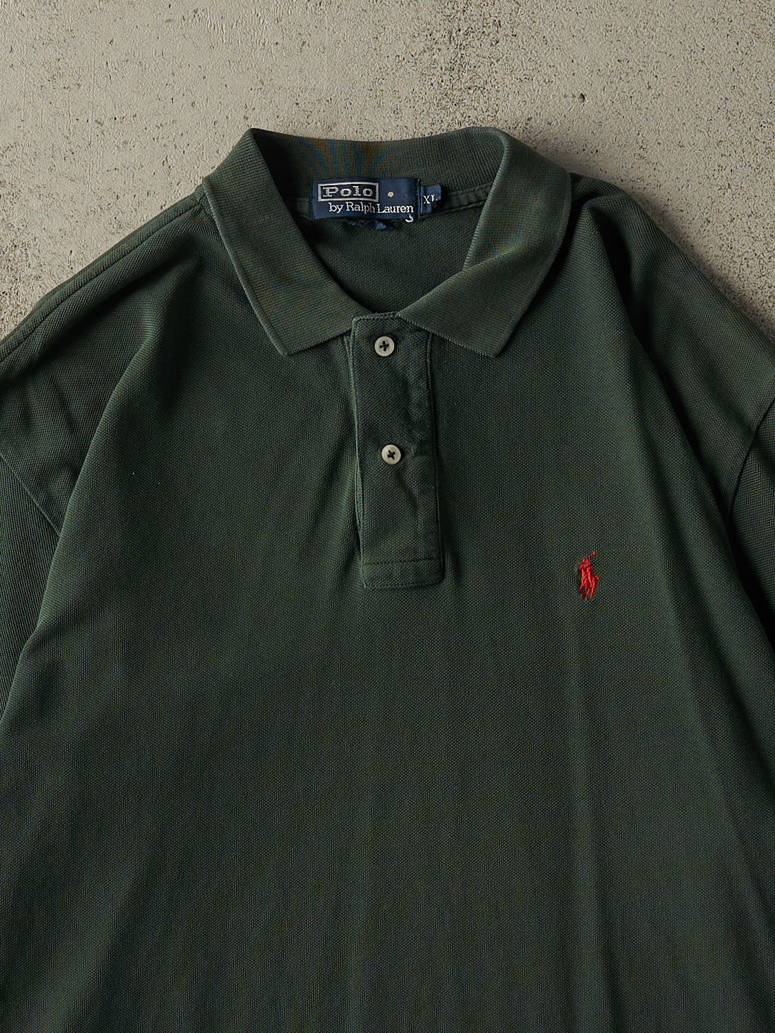 Vintage 90s Green Polo Embroidered Polo Tee (L/XL)
