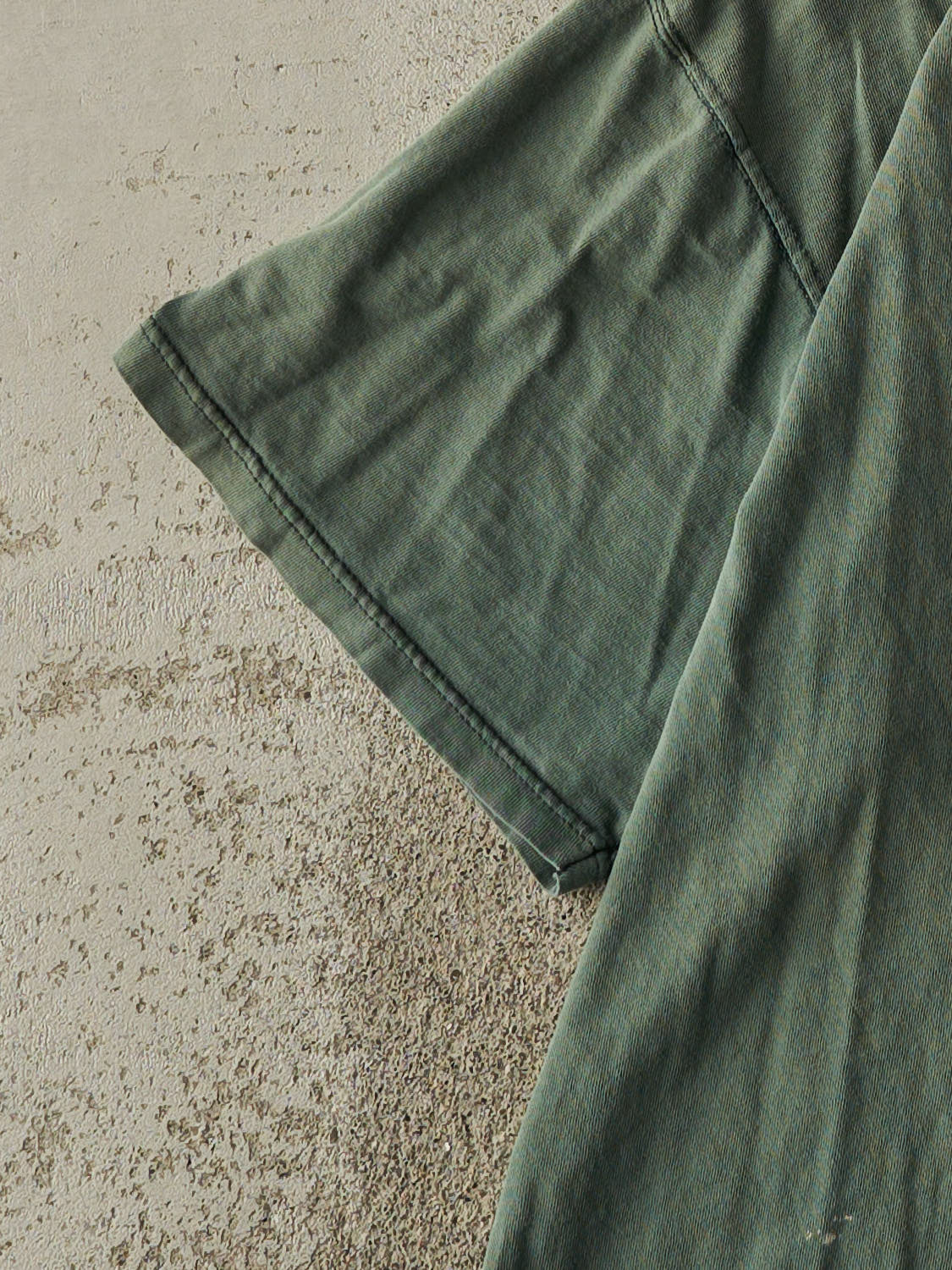 Vintage 90s Sun Faded Green Discus Athletic Blank Pocket Tee (L/XL)