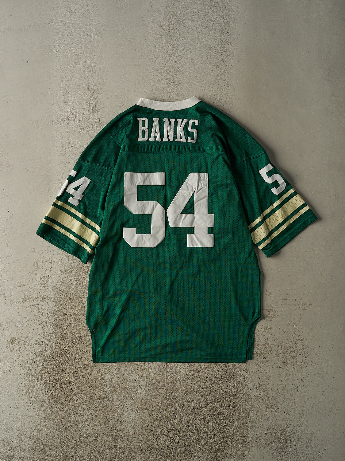 Vintage 90s Green Michigan State University Russell Athletic Carl Banks Football Jersey (XXL)