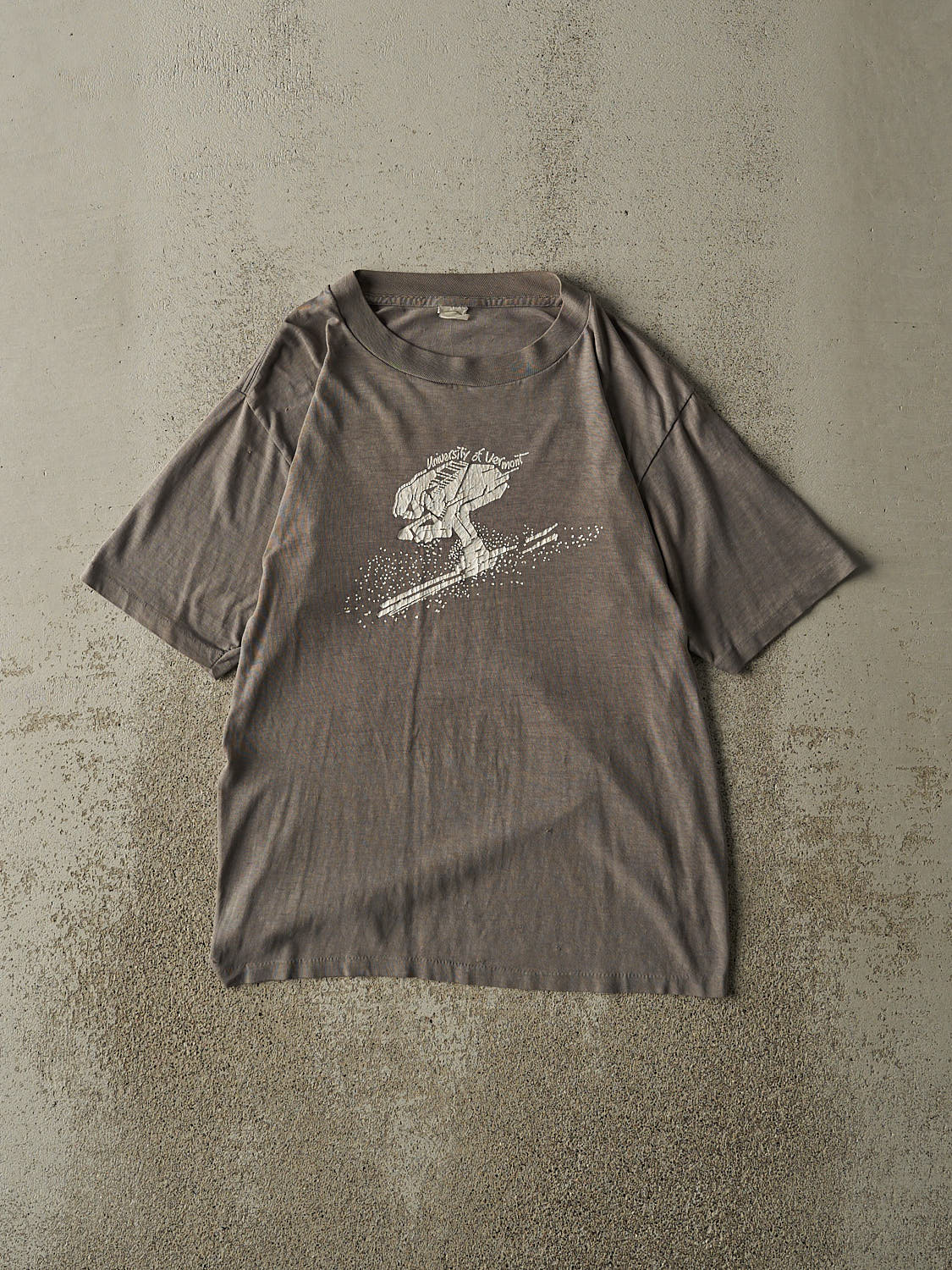 Vintage 80s Green University of Vermont Single Stitch Tee (XS/S)