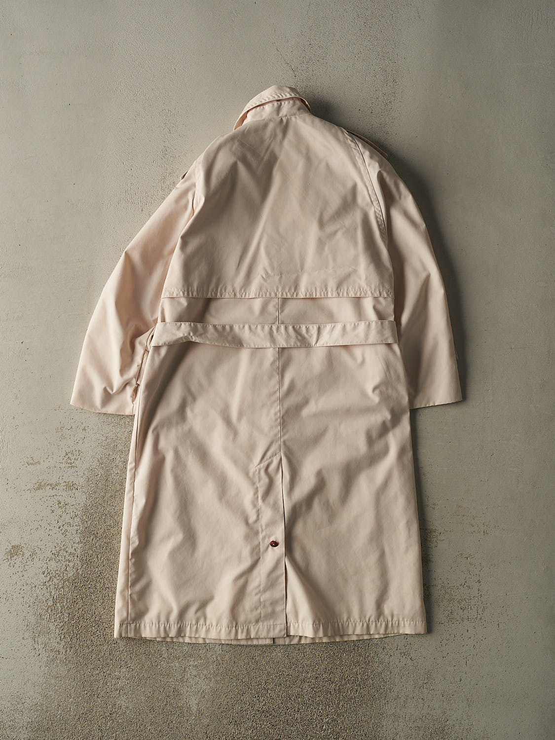 Vintage 80s Beige Trench Coat (S)
