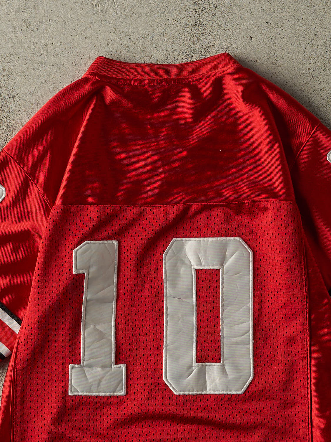 Vintage Y2K Sun Faded Red Ohio State University Football Jersey (S)