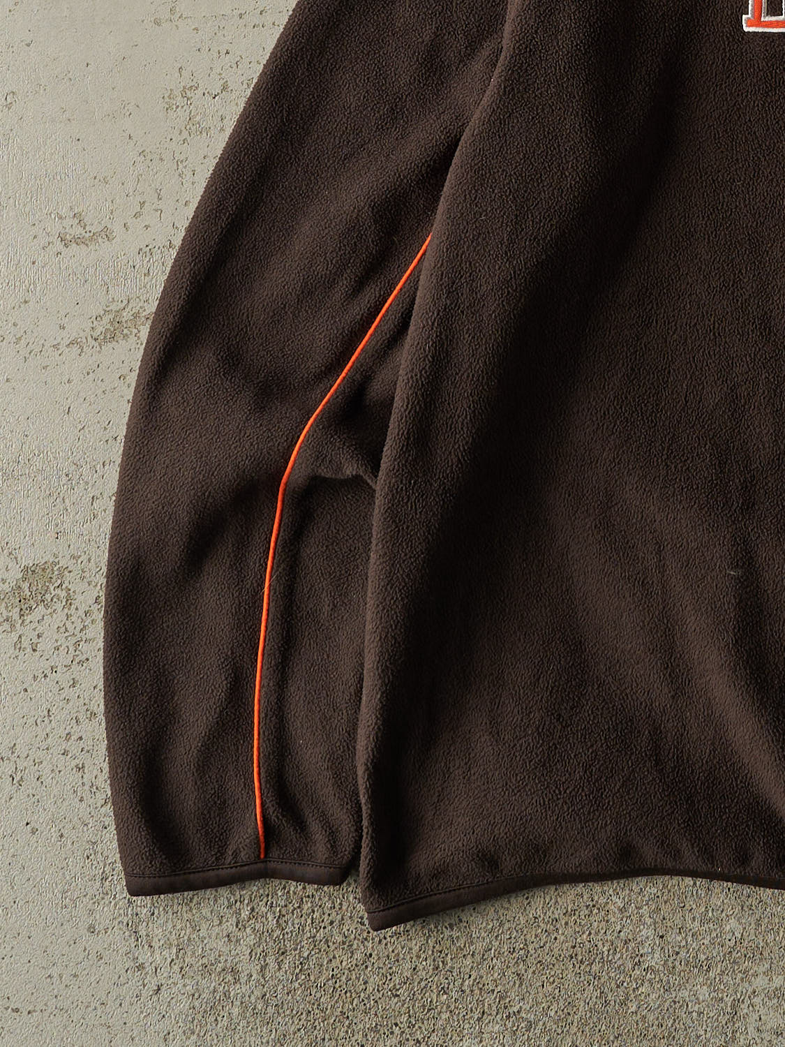 Vintage 90s Brown Cleveland Browns Embroidered Long Sleeve Fleece (XL)