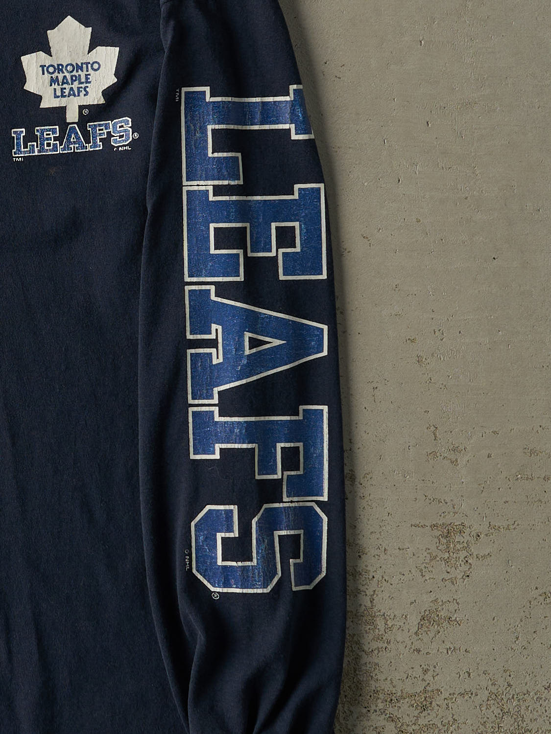 Vintage 90s Navy Blue Toronto Maple Leafs Long Sleeve (L/XL)