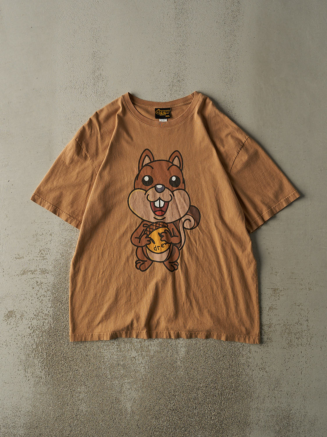 Vintage Y2K Beige Drew House Tee (XL/XXL)