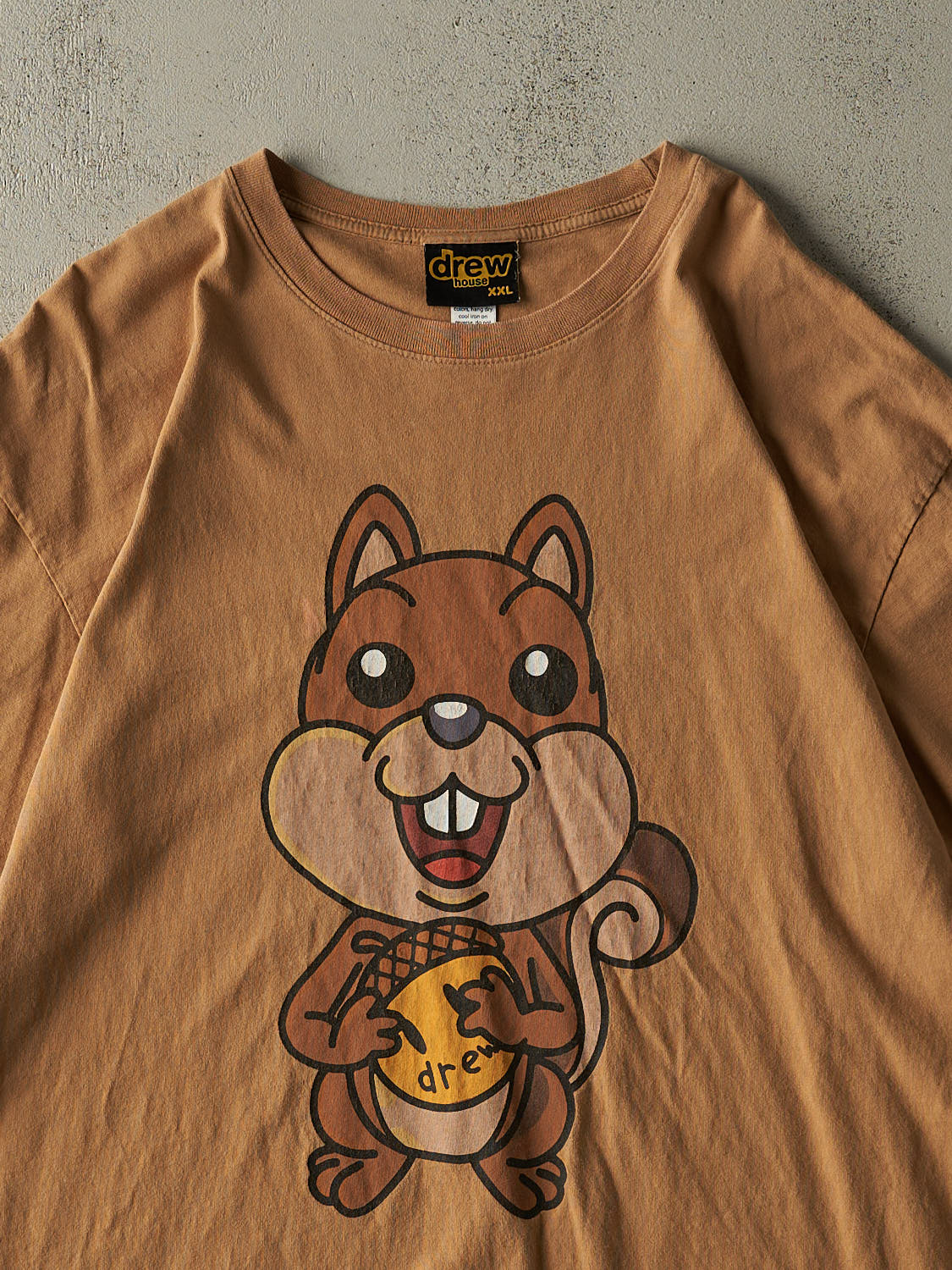 Vintage Y2K Beige Drew House Tee (XL/XXL)