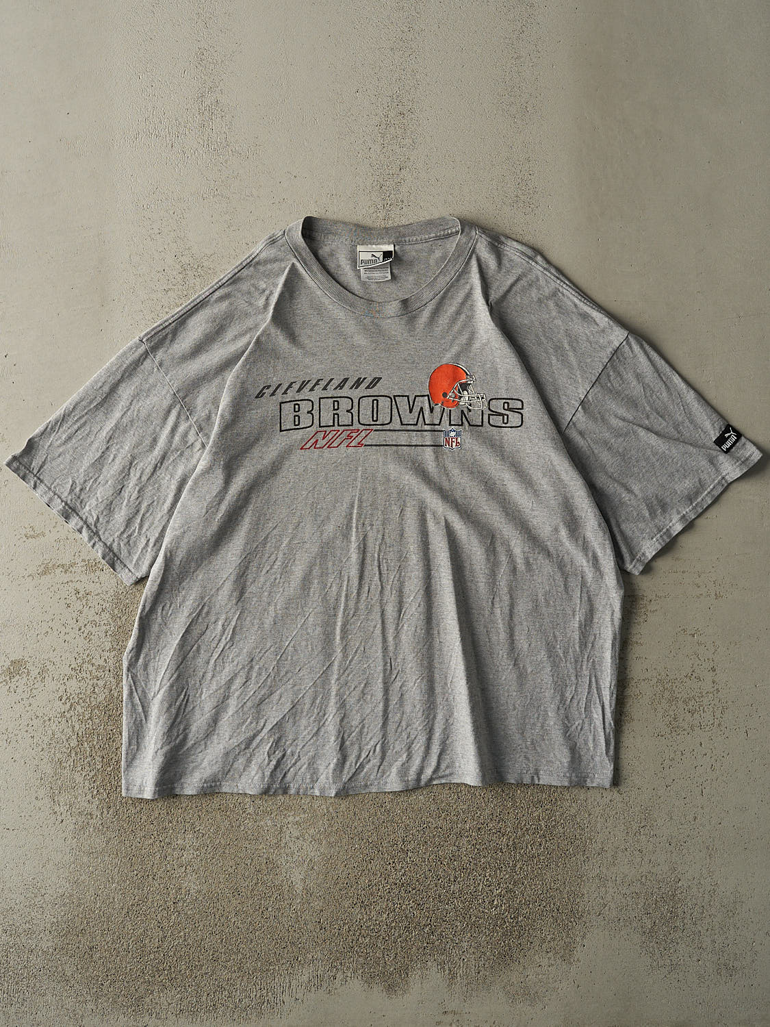 Vintage 90s Grey Cleveland Browns Tee (XL/XXL)
