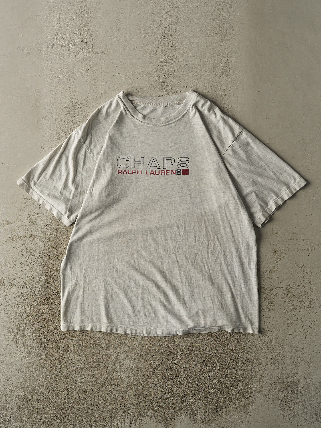 Vintage 90s Heather Grey Chaps Ralph Lauren Tee (L/XL)