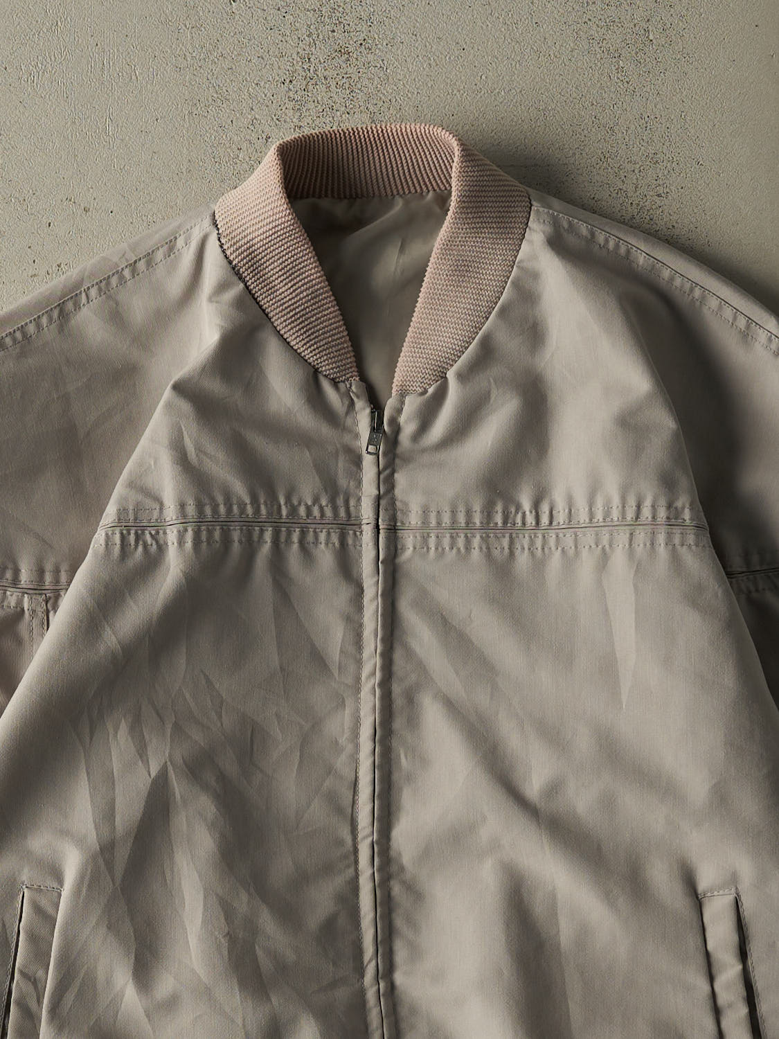 Vintage 80s Grey Harrington Bomber Jacket (L/XL)