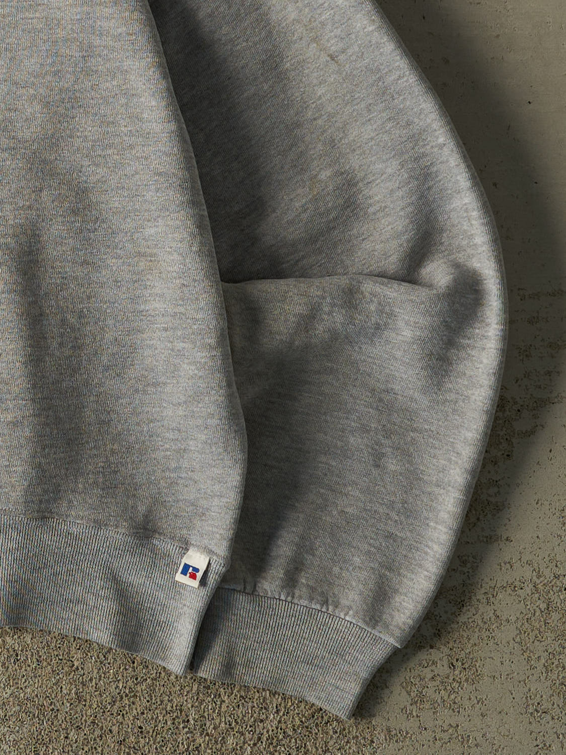 Vintage 90s Grey Russell Athletic Blank Quarter Zip (S/M)