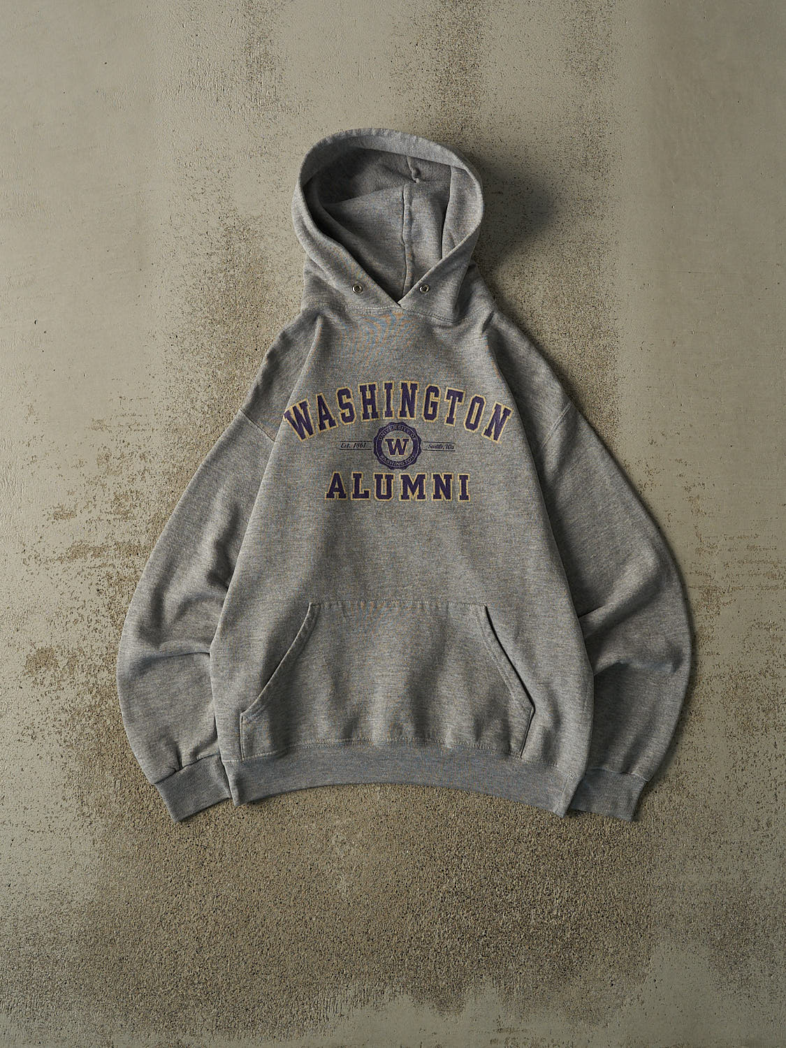 Vintage 90s Grey University of Washington Alumni Hoodie (S)