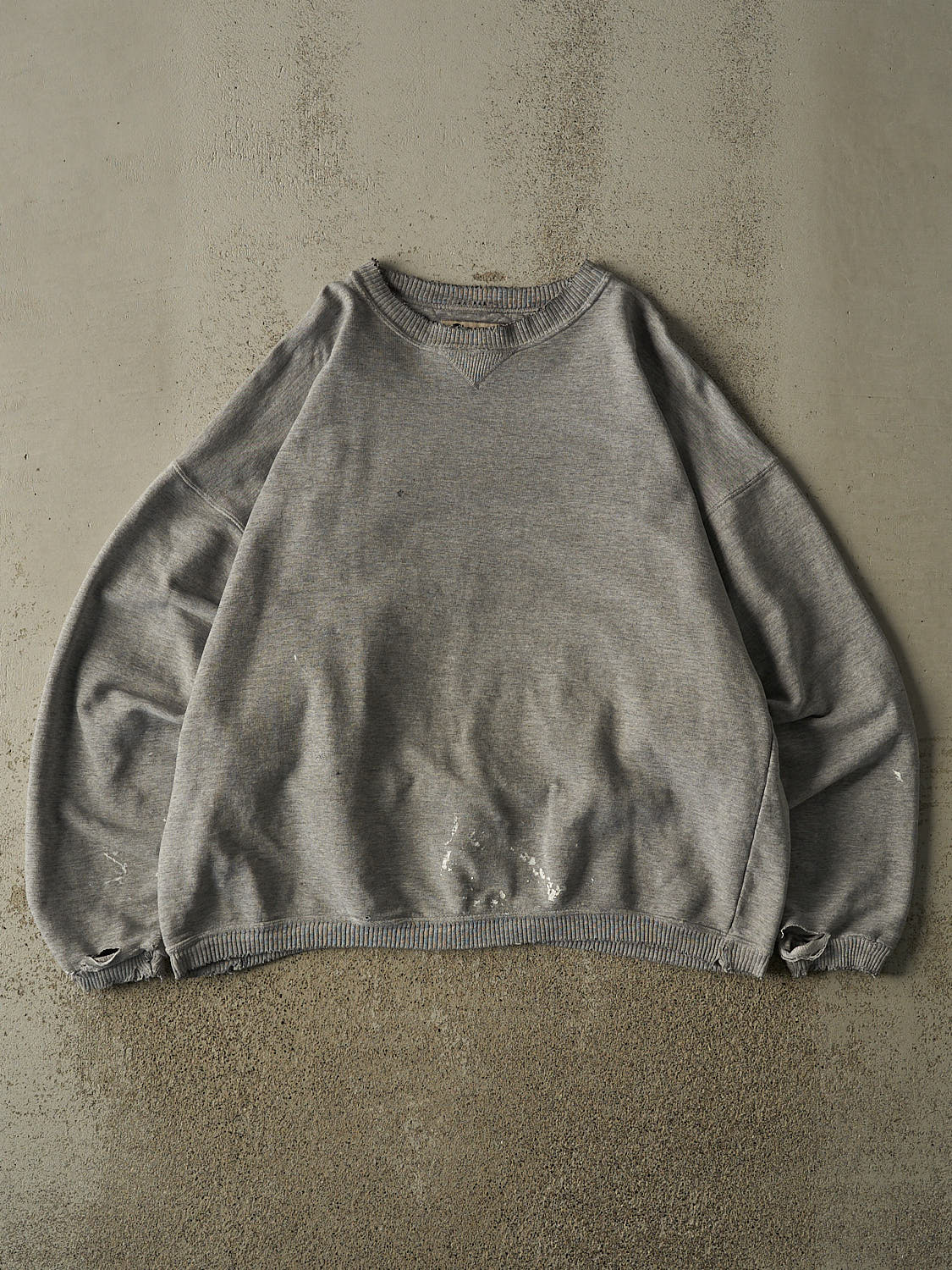 Vintage 90s Grey Champion Blank Crewneck (L)