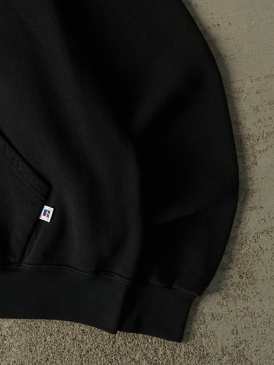 Vintage 90s Black Russell Athletic Bobcats Embroidered Hoodie (M/L)