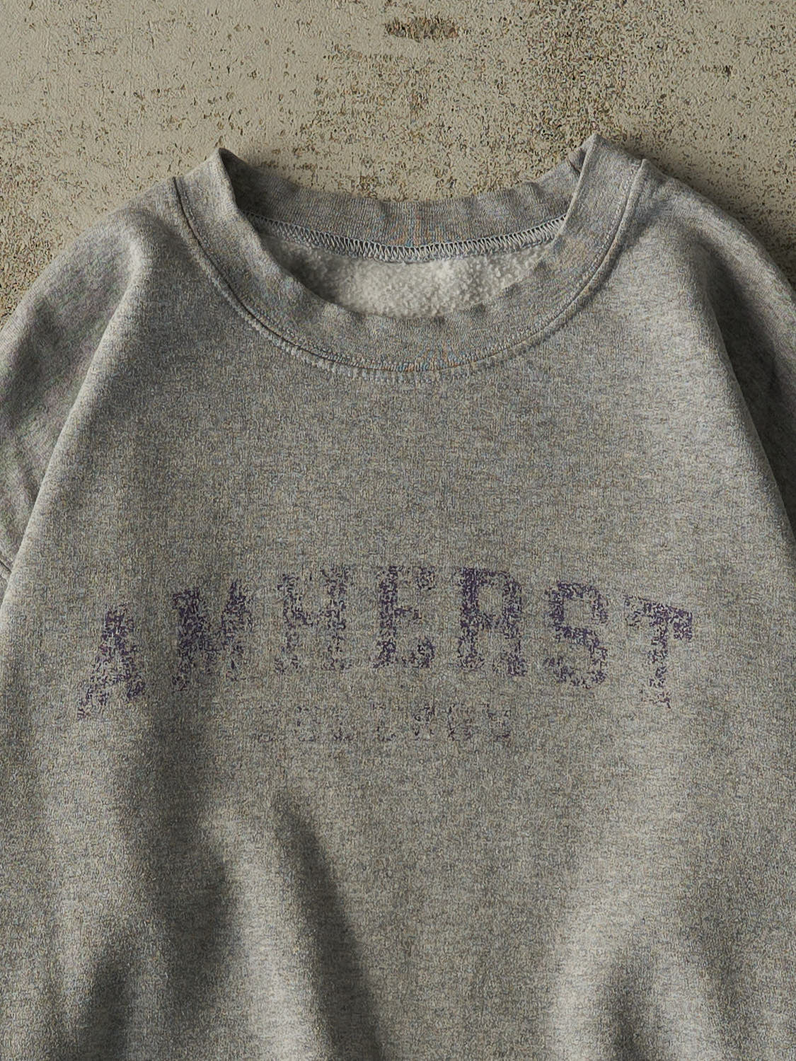 Vintage 90s Grey Amherst College Crewneck (S/M)