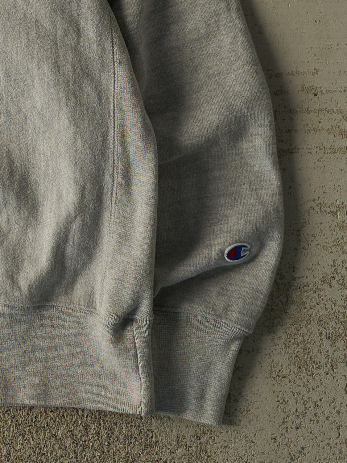Vintage Y2K Grey Champion Reverse Weave Embroidered Crewneck (XL/XXL)