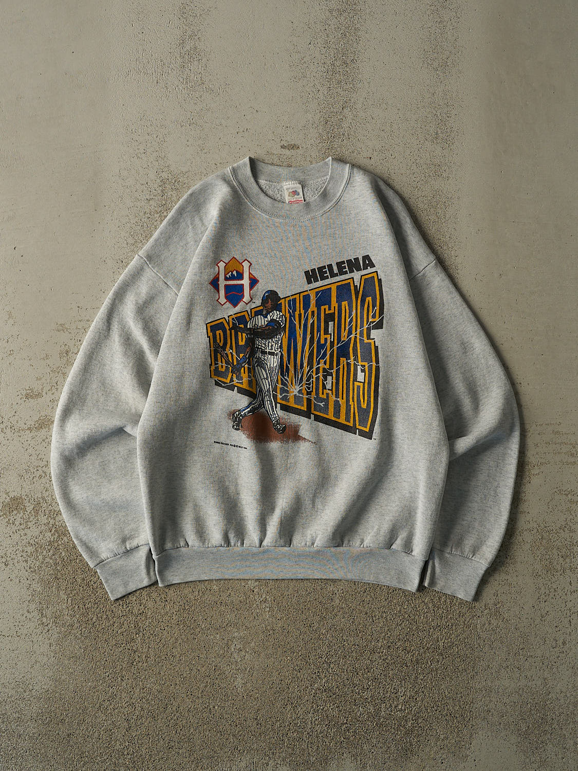 Vintage 94' Heather Grey Helena Brewers Crewneck (M/L)