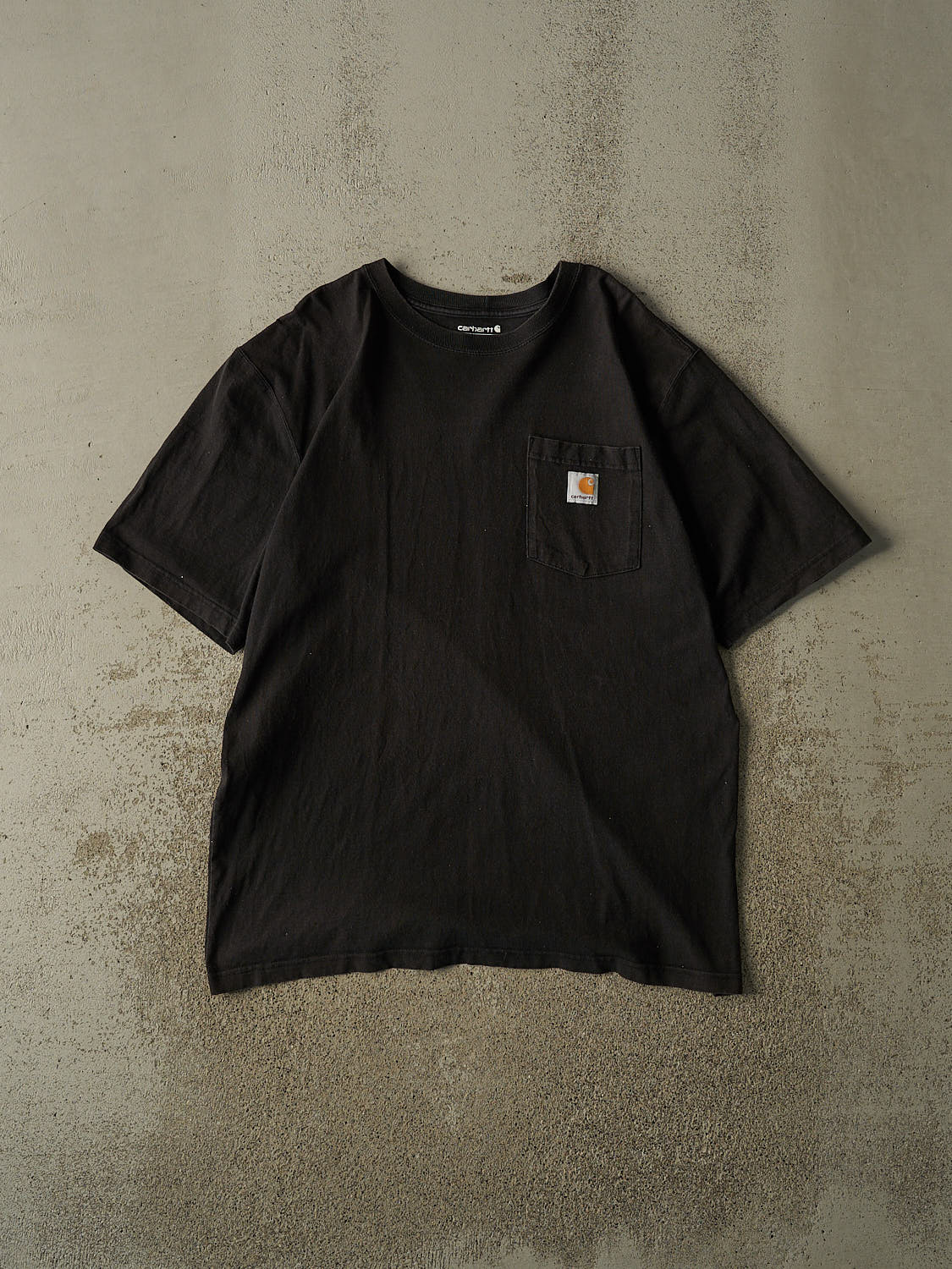 Vintage Y2K Faded Black Carhartt Pocket Tee (XL)