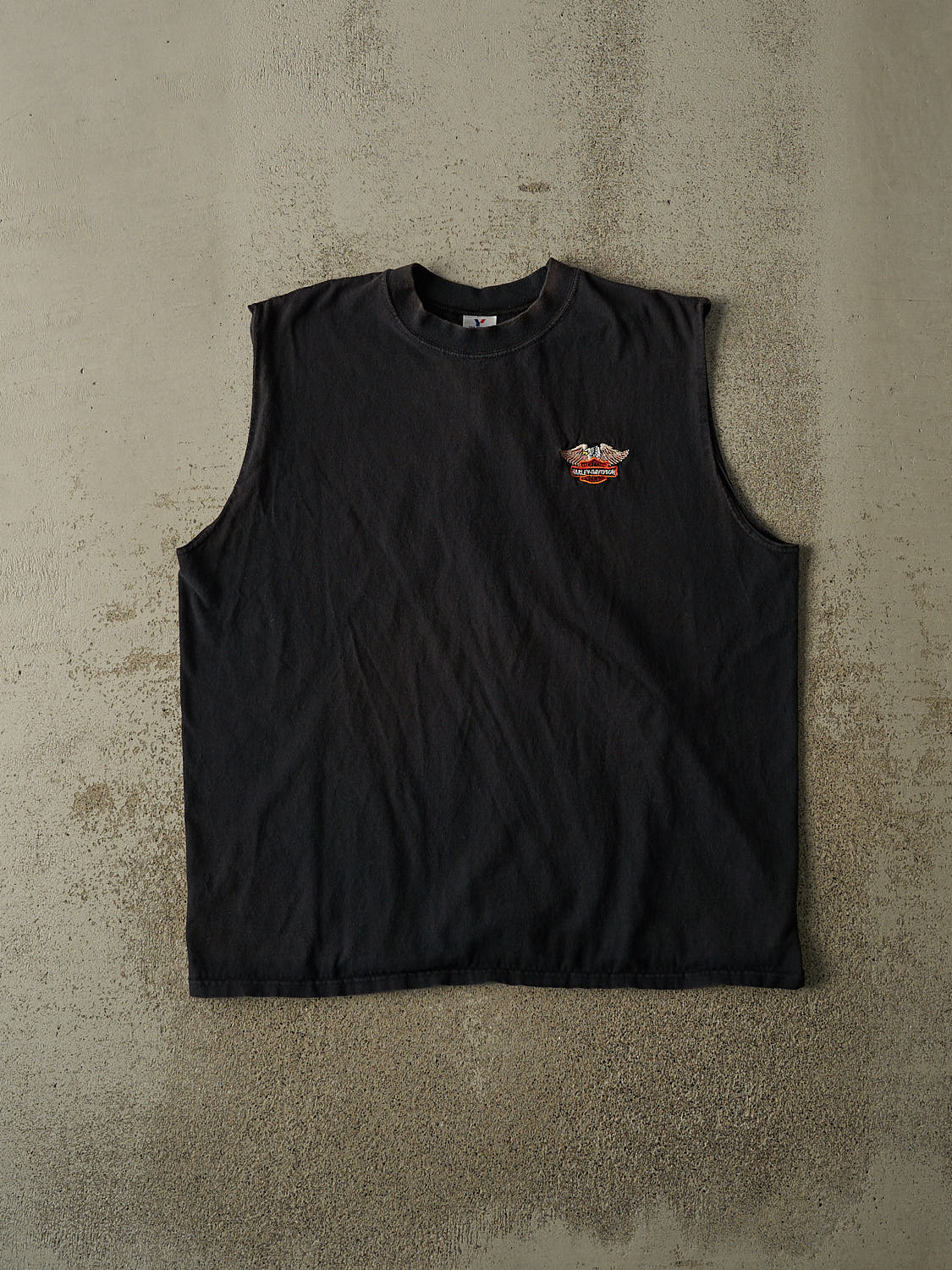 Vintage 90s Faded Black Harley Davidson Mexico Tank (L/XL)