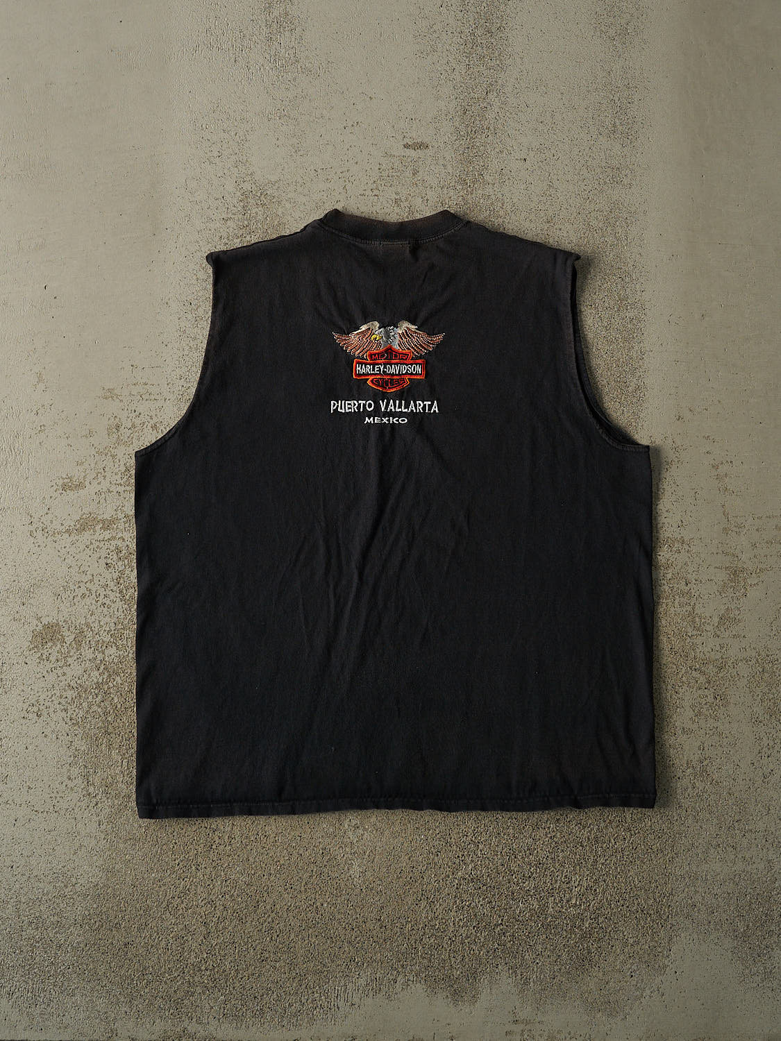 Vintage 90s Faded Black Harley Davidson Mexico Tank (L/XL)