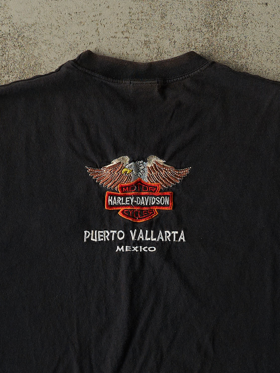 Vintage 90s Faded Black Harley Davidson Mexico Tank (L/XL)