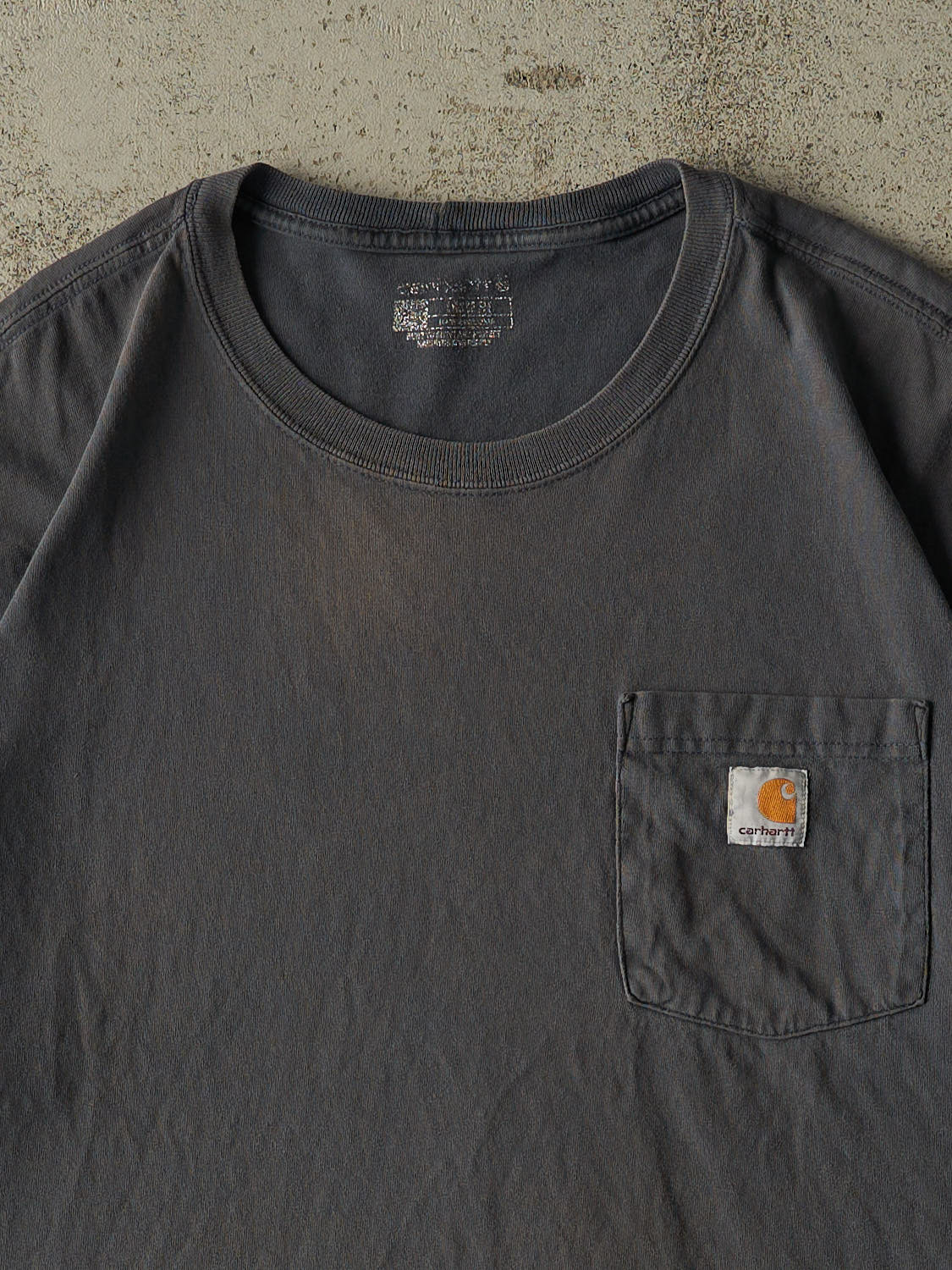 Vintage Y2K Faded Grey Carhartt Pocket Tee (XL/XXL)