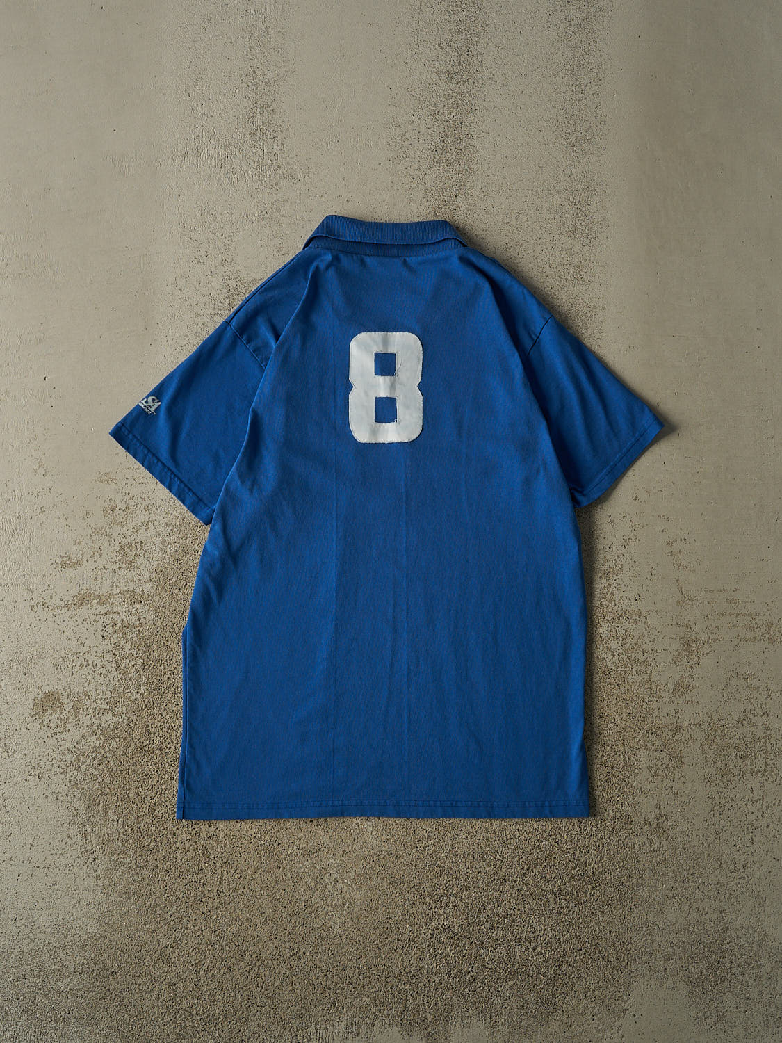 Vintage 80s Blue Laurier Embroidered Jersey Tee (L/XL)