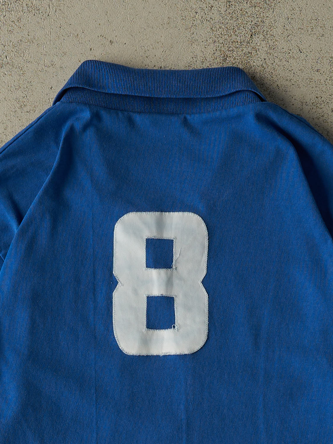 Vintage 80s Blue Laurier Embroidered Jersey Tee (L/XL)