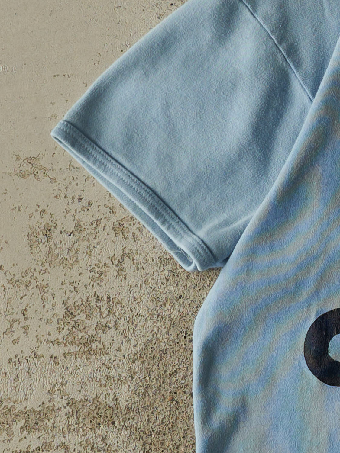 Vintage 80s Blue "Do It Like A Dane" Ringer Tee (XS)