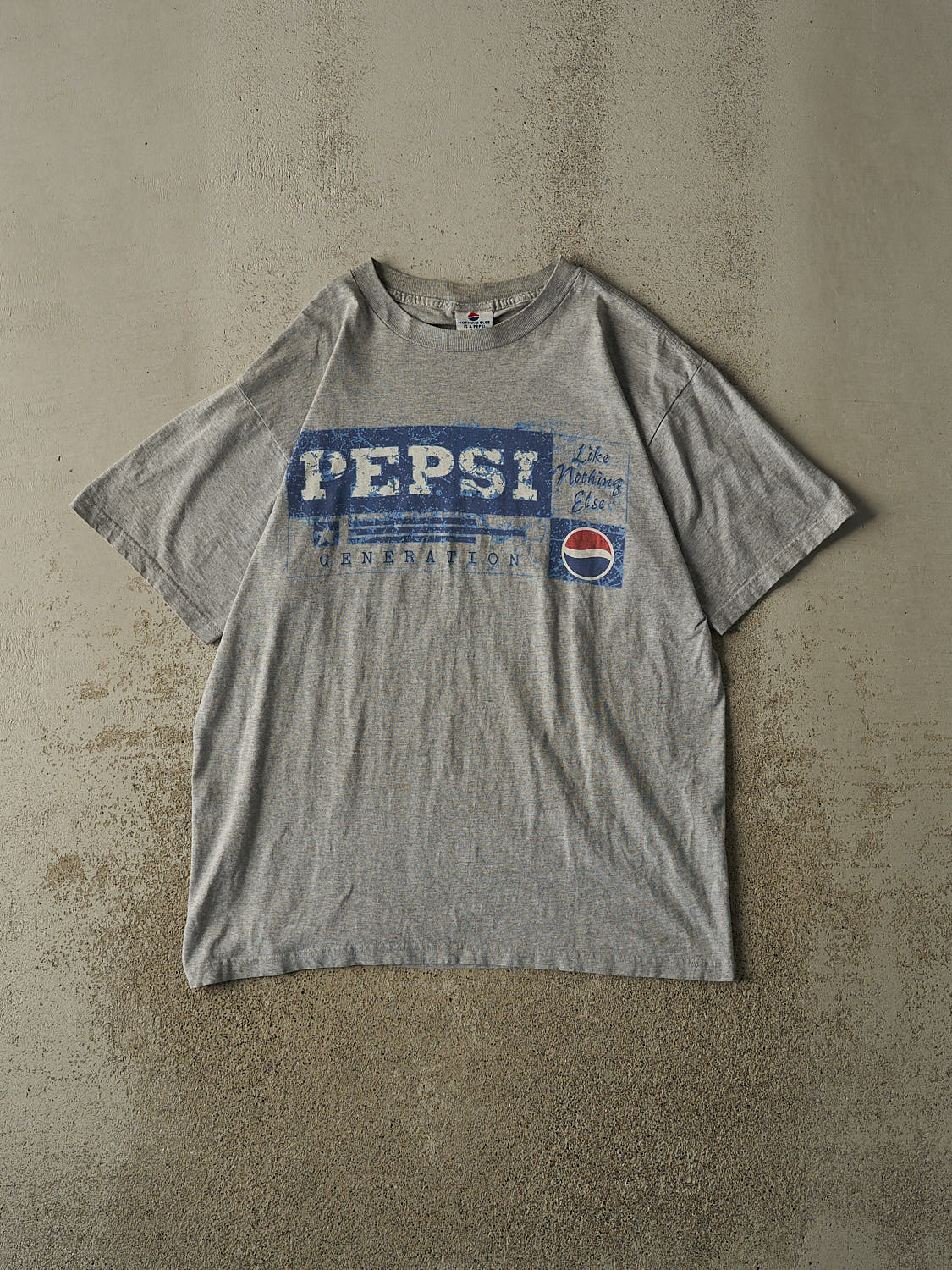 Vintage 90s Grey Pepsi Tee (L/XL)