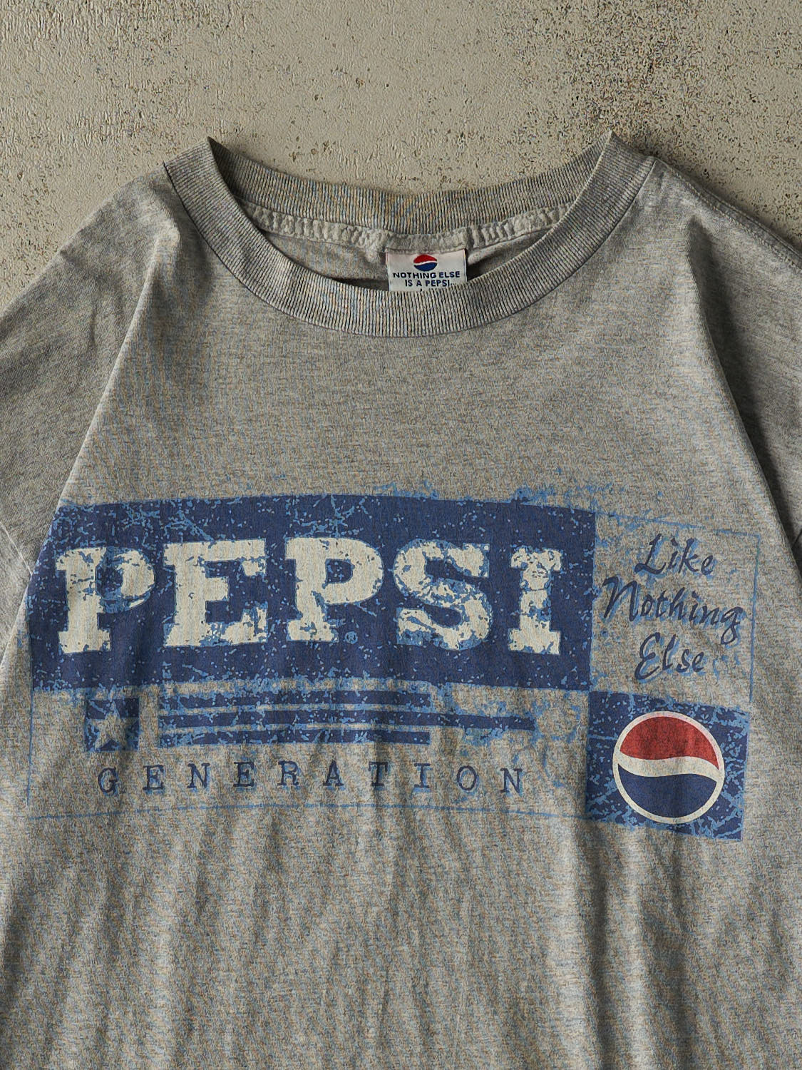 Vintage 90s Grey Pepsi Tee (L/XL)