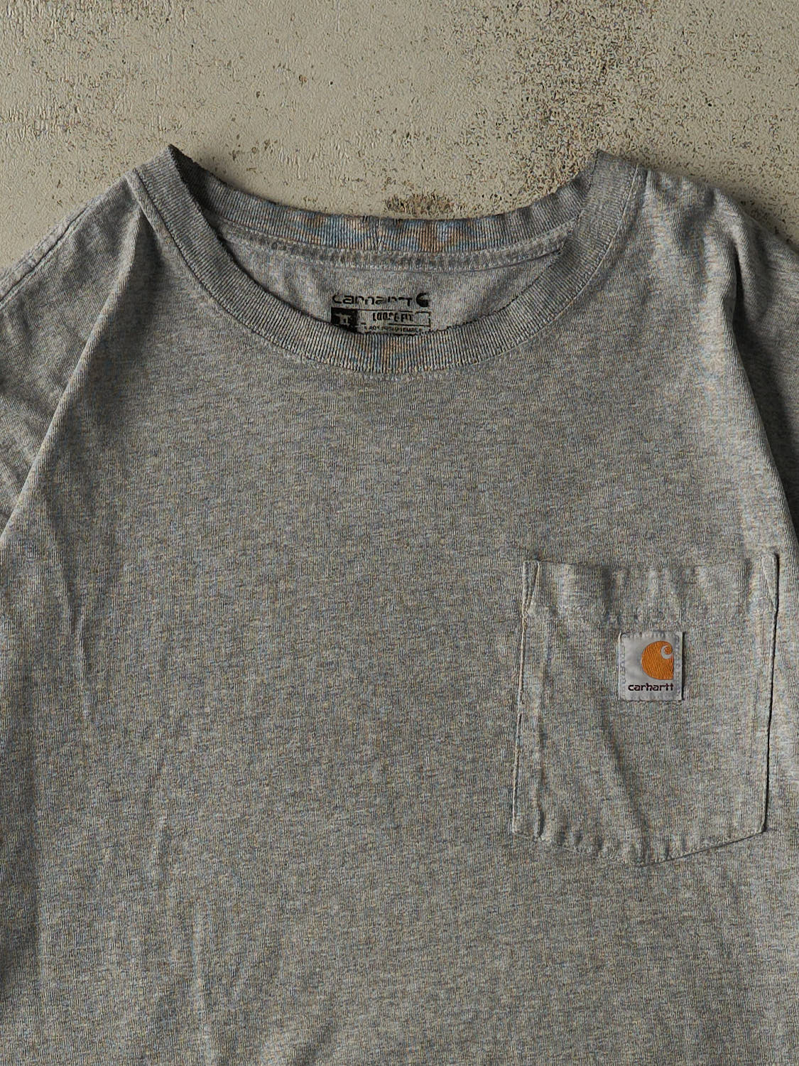 Vintage Y2K Grey Carhartt Pocket Tee (XXL)