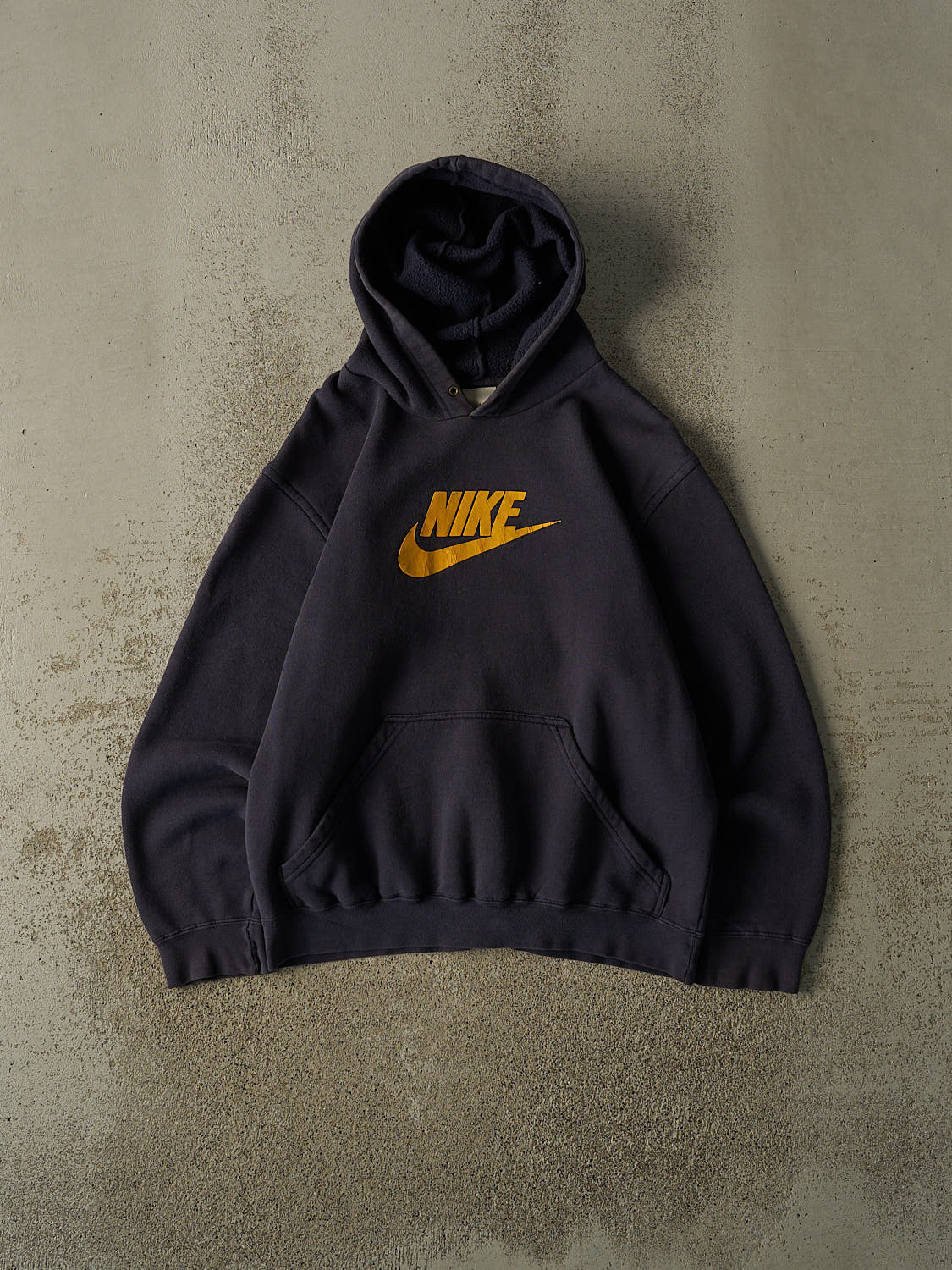 Vintage Y2K Navy Blue Nike Logo Hoodie (S/M)