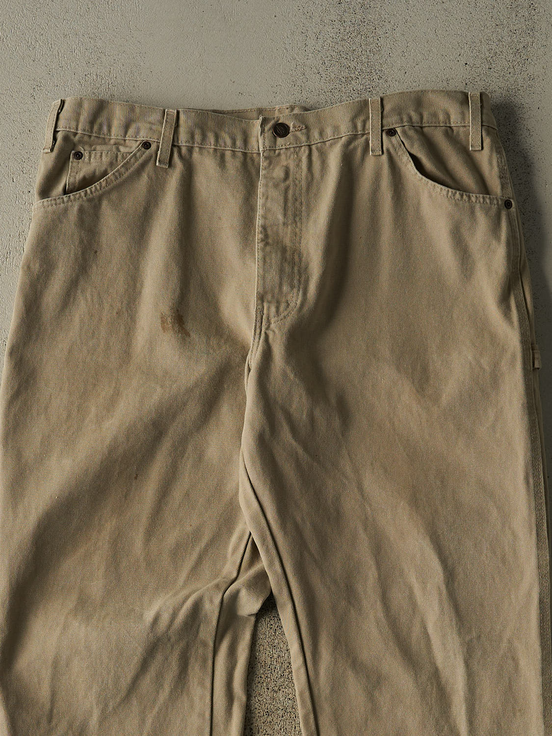 Vintage 90s Beige Dickies Carpenter Pants (36x32)