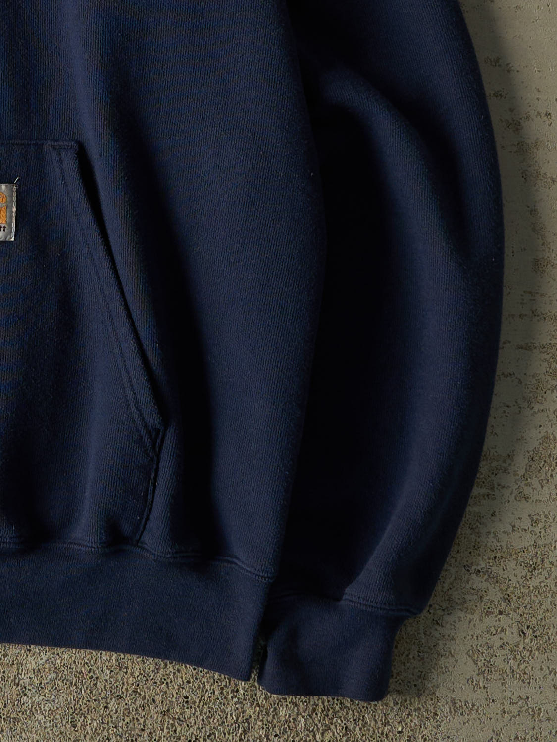 Vintage 90s Navy Blue Carhartt Zip Up Hoodie (XL)