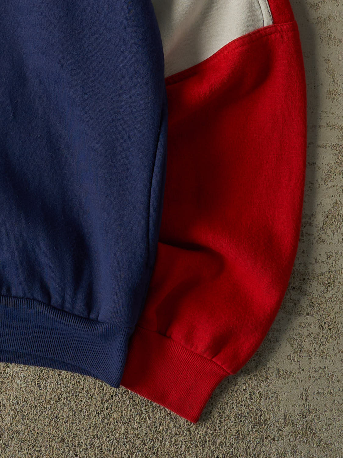 Vintage 80s Navy Blue Zip Up Sweater (S/M)