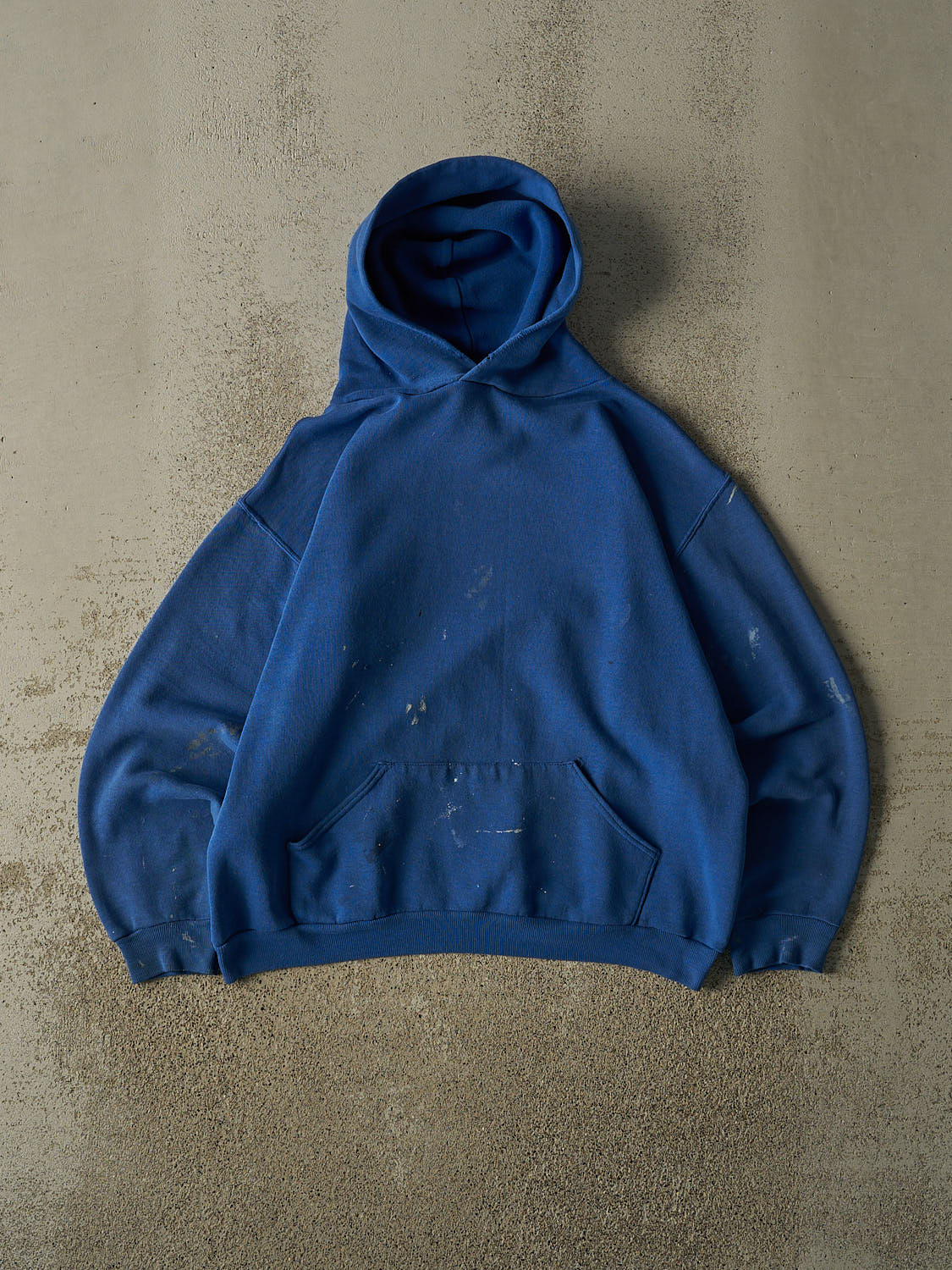 Vintage 80s Blue Russell Athletic Blank Hoodie (S/M)