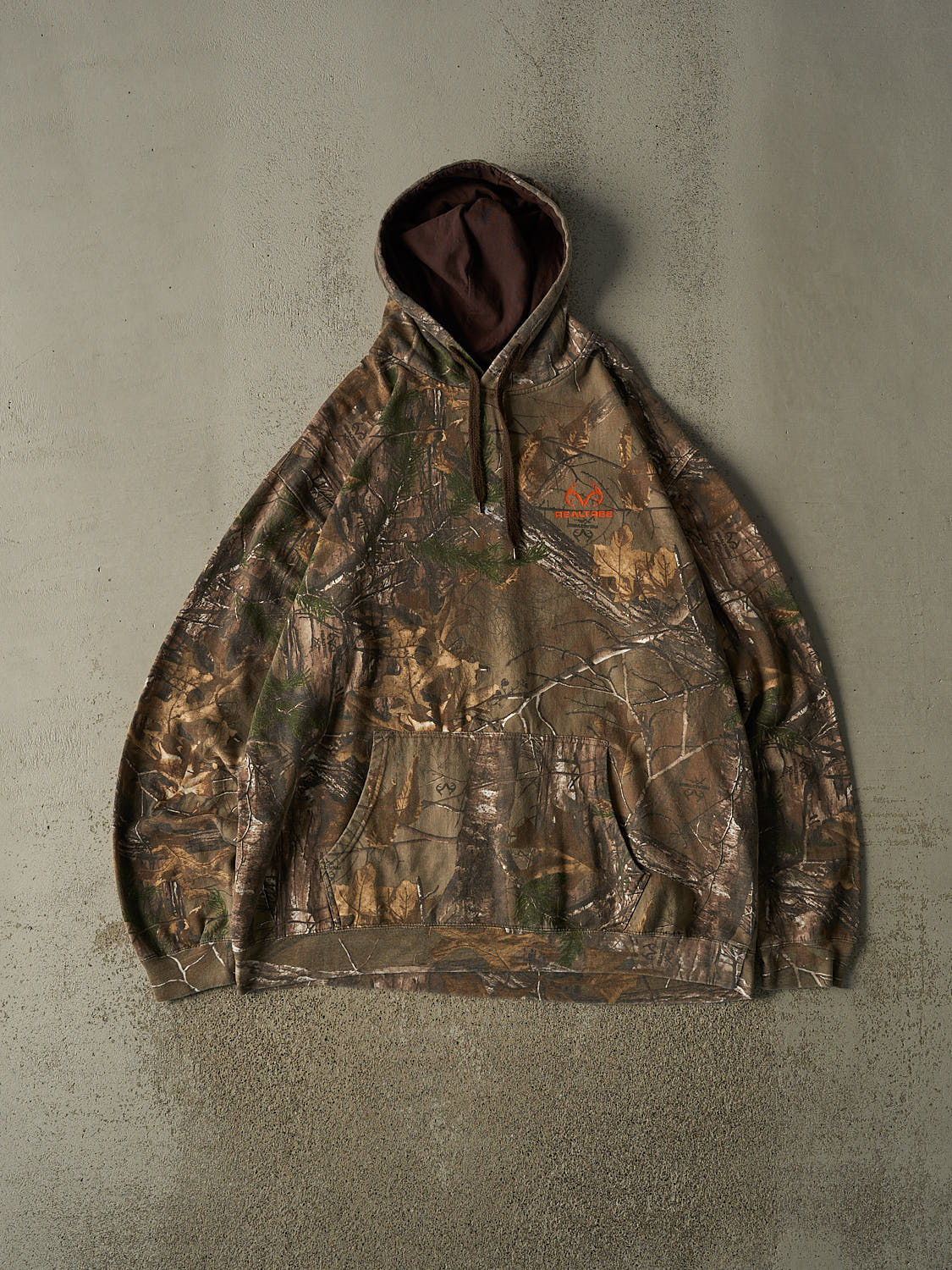 Vintage 90s Camo Realtree Logo Hoodie (XXL)