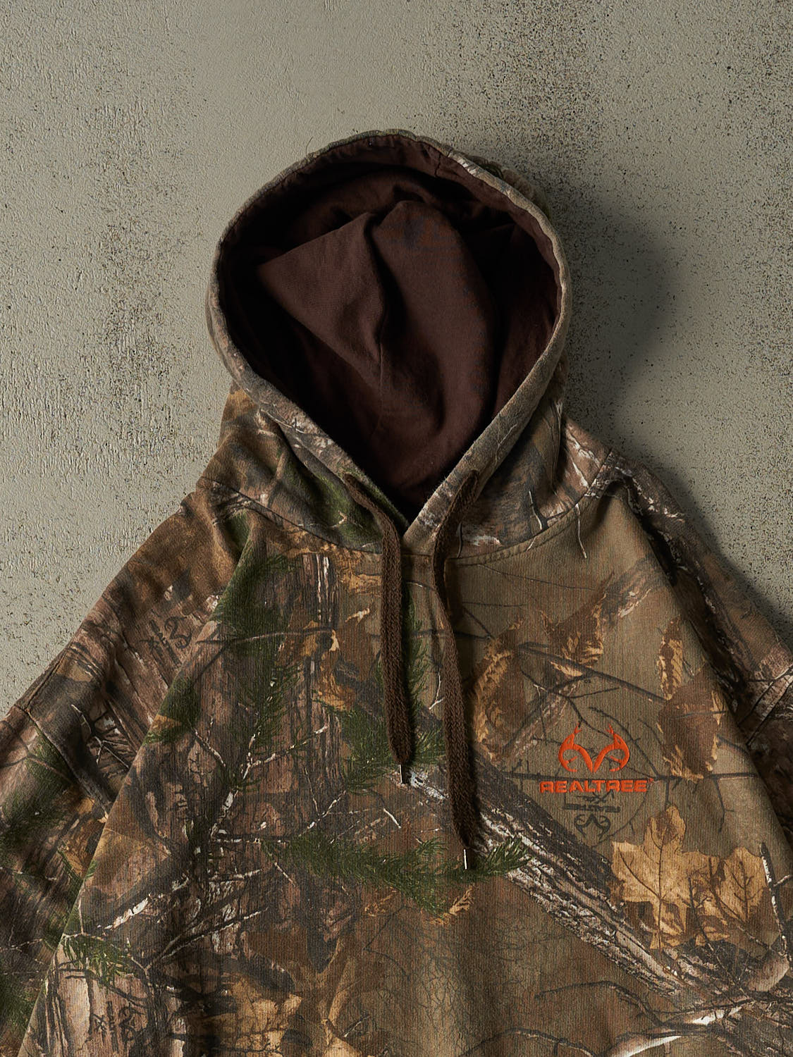 Vintage 90s Camo Realtree Logo Hoodie (XXL)