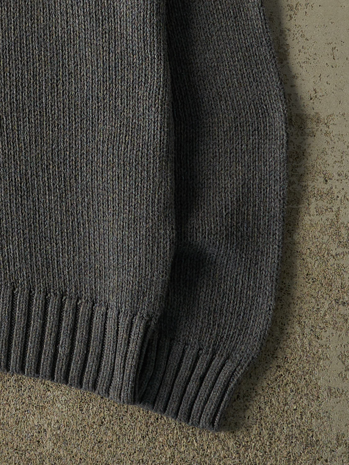 Vintage 90s Charcoal Grey Polo Embroidered Knit (M/L)