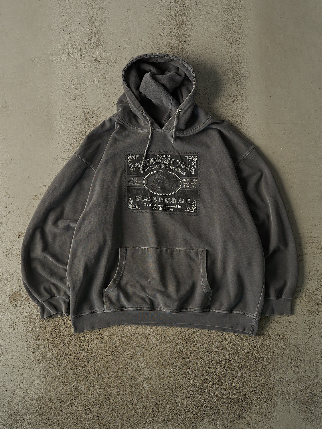 Vintage 90s Grey North West Trek Wildlife Park Hoodie (L/XL)